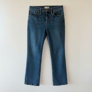 Madewell Mid-Rise Kick Out Jeans Womens Size 29 Blue Flare Stretch Denim